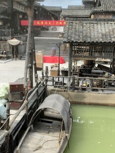 江南水乡古运河畔景致