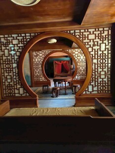 中式典雅茶室室内景致