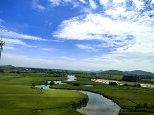 田园河畔风光