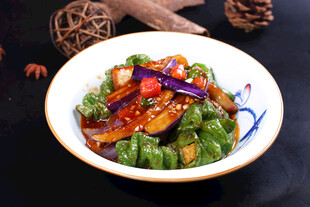 青椒烧茄子
