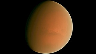 神秘火星独特的橙红色星球