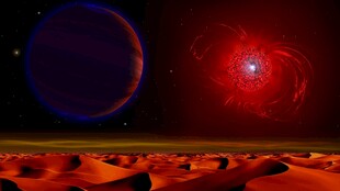 红色星球与神秘宇宙景观