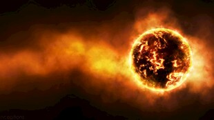炽热燃烧的神秘星球