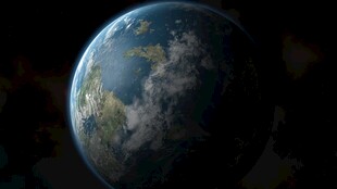 蓝色星球地球景观