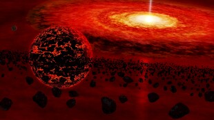 神秘宇宙中的星系与陨石