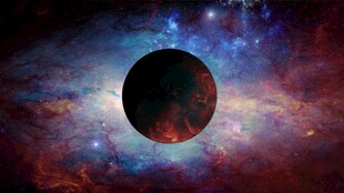 神秘宇宙中的黑色星球