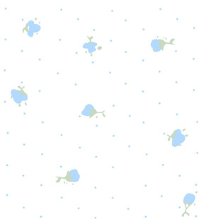 蓝花白点简约图案背景