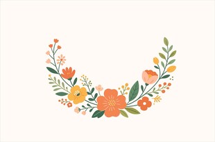 花卉花环图案设计
