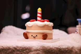 可爱小熊造型生日小蛋糕
