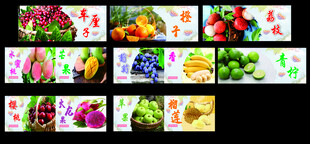 多样水果蔬菜展示图