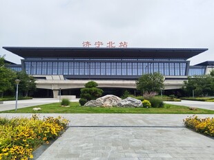 现代风格火车站外观景观
