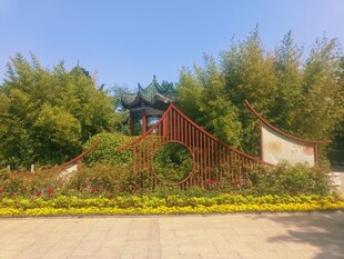 中式园林景观一角