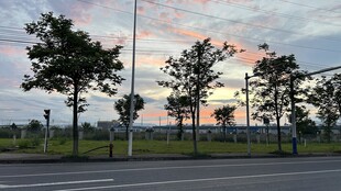 宁国晚霞风景