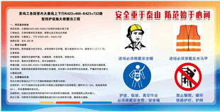 施工安全标识与信息展示