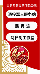 乡村服务站功能科室牌