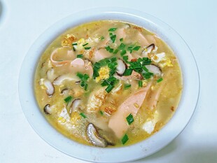 鲜香菌菇鸡蛋汤