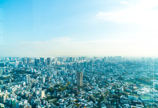 俯瞰繁华都市天际线