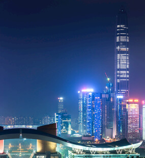 深圳璀璨夜景城市风光