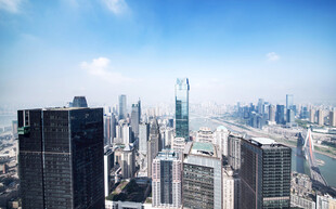 都市天际线繁华高楼景观