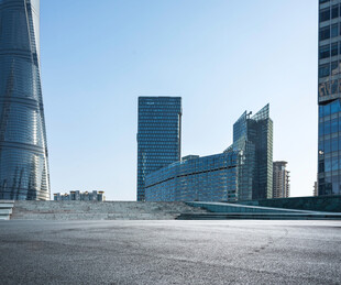 城市天际线现代建筑景观