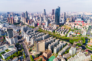 上海城市建筑俯瞰景观