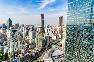 都市繁华天际线景观