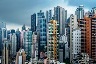 繁华都市高楼林立景观