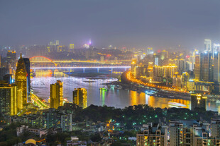 重庆璀璨夜景城市风光