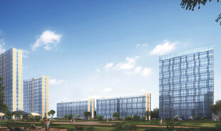 现代城市建筑群景观