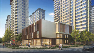 现代城市中的商业建筑