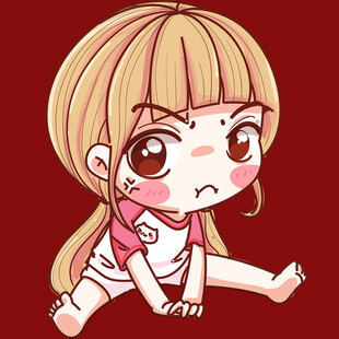 可爱金发女孩做拉伸动作