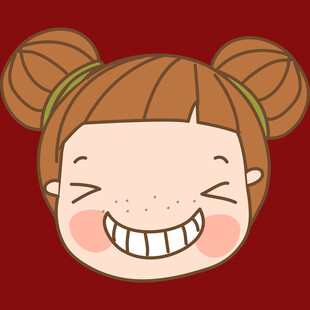 扎双马尾的可爱笑脸女孩
