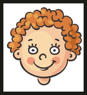 戴眼镜的卡通男子头像