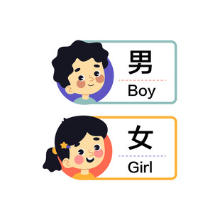 儿童洗手间标识牌