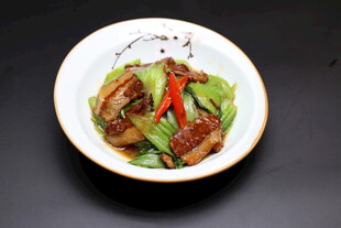 青菜烧肉