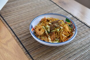 鲜虾炒面