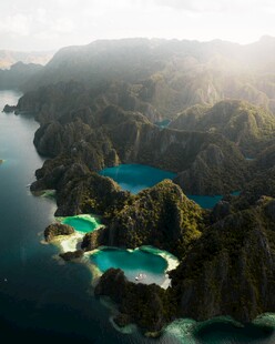 绝美海岛风光俯瞰图
