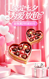 甜蜜爱心巧克力礼盒