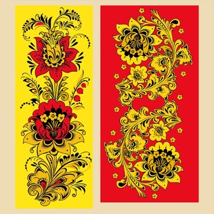 传统花卉纹饰图案设计