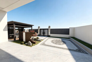 现代简约风庭院景观