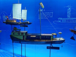 古代船只模型展示