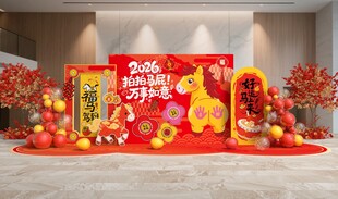 新年喜庆装饰场景布置