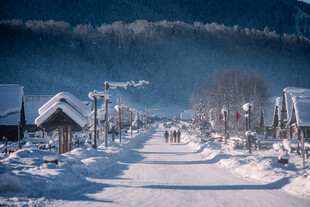 冬日雪村美景