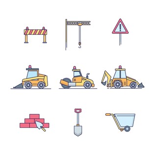 建筑工地图标