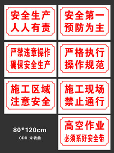 安全生产标语牌展示