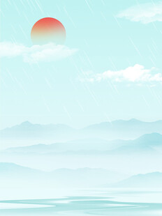 海上日出云海山川美景
