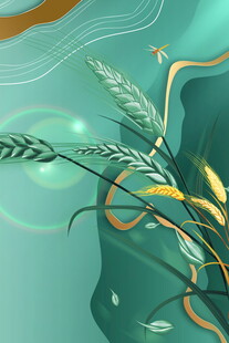 清新自然风植物插画