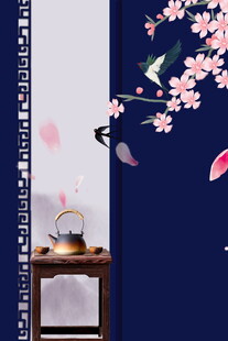 中式花鸟屏风雅致意境