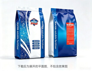 蓝色精美肥料包装
