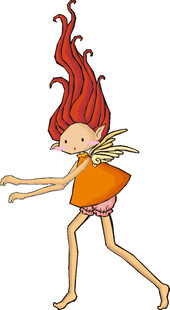 红发小精灵快乐起舞